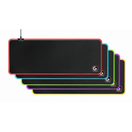 Gembird mp-gameled-l alfombrilla gaming led light effect l-size 300 x 800 mm