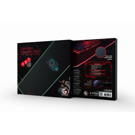 Gembird mp-gameled-l alfombrilla gaming led light effect l-size 300 x 800 mm