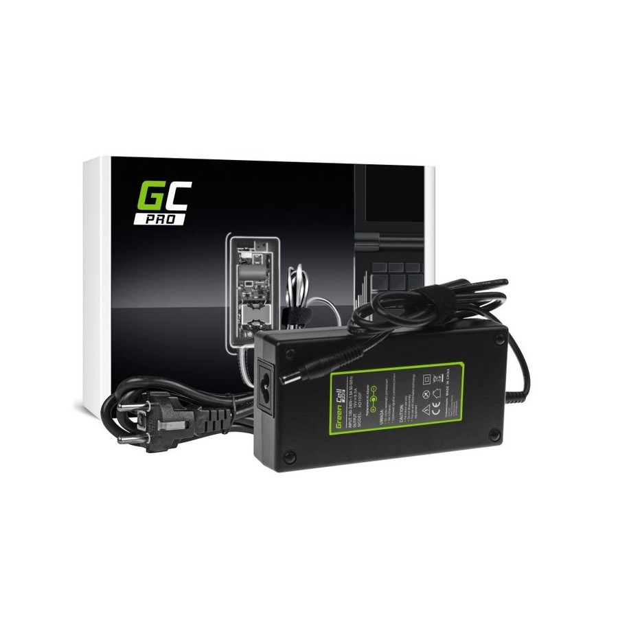 Cargador green cell pro para msi gt60 gt70 gt680 gt683 asus rog g75 g75v g75vw g750jm g750js 19v 9.5a 180w