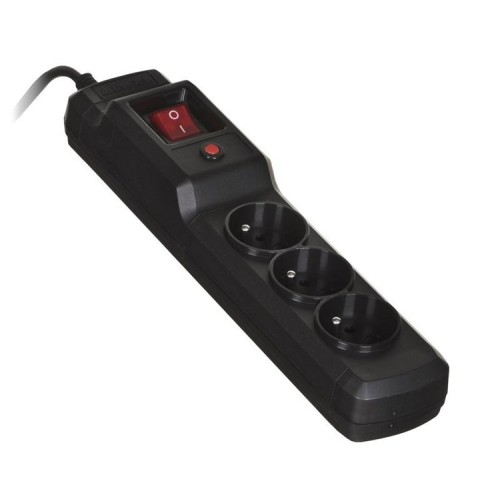 Regleta negra activejet combo 3gn 3m con cable