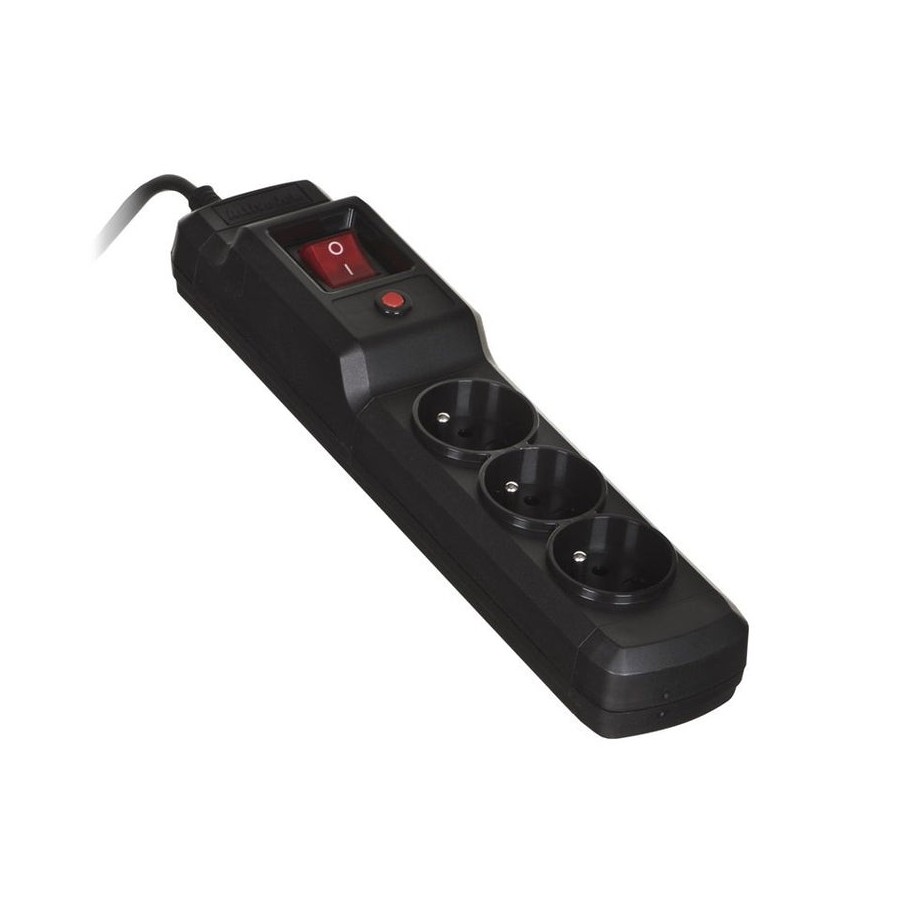 Regleta negra activejet combo 3gn 3m con cable