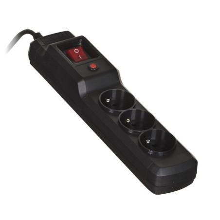 Regleta negra activejet combo 3gn 3m con cable