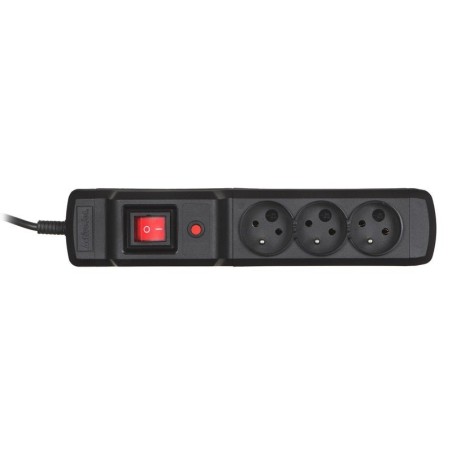 Regleta negra activejet combo 3gn 3m con cable