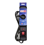 Regleta negra activejet combo 3gn 3m con cable