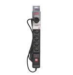 Regleta activejet combo 6gn 5m negra con cable