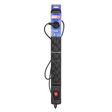 Activejet acj combo 9gn 3m regleta negra con cable