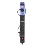 Activejet acj combo 9gn 3m regleta negra con cable
