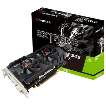 Vga biostar geforce gtx1050ti 4gb gddr5 1291 mhz pci 3.0 hdmi displayport dvi