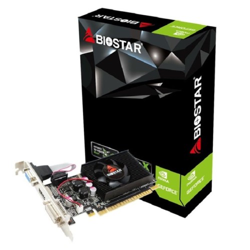 Tarjeta gráfica biostar geforce 210 lp 1gb ddr3 589 mhz pci 2.0 hdmi dvi vga compatible perfil bajo