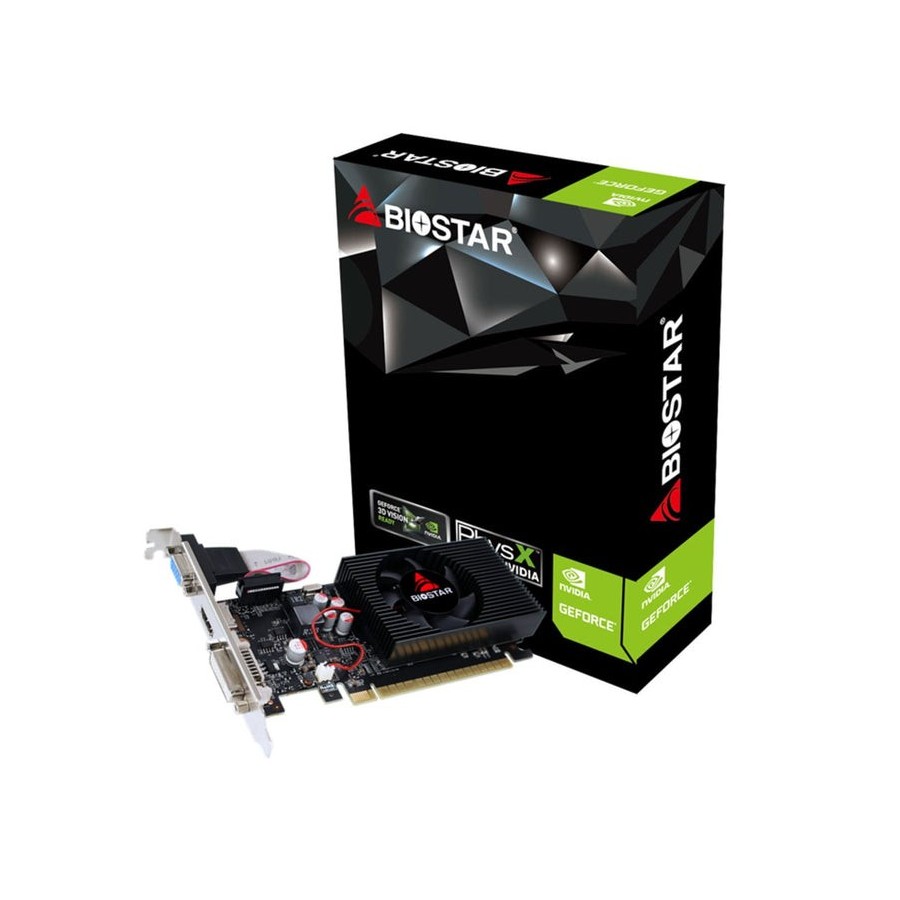 Vga biostar geforce gt730 lp 4gb ddr3 700 mhz pci 2.0 hdmi dvi vga compatible perfil bajo
