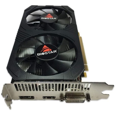 Vga biostar radeon rx560 dual cooling 4gb ddr5 1175mhz pci 3.0 dvi hdmi displayport