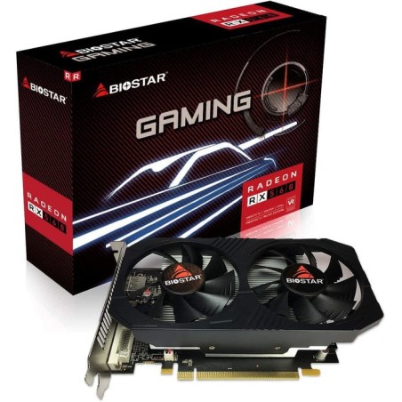 Vga biostar radeon rx560 dual cooling 4gb ddr5 1175mhz pci 3.0 dvi hdmi displayport