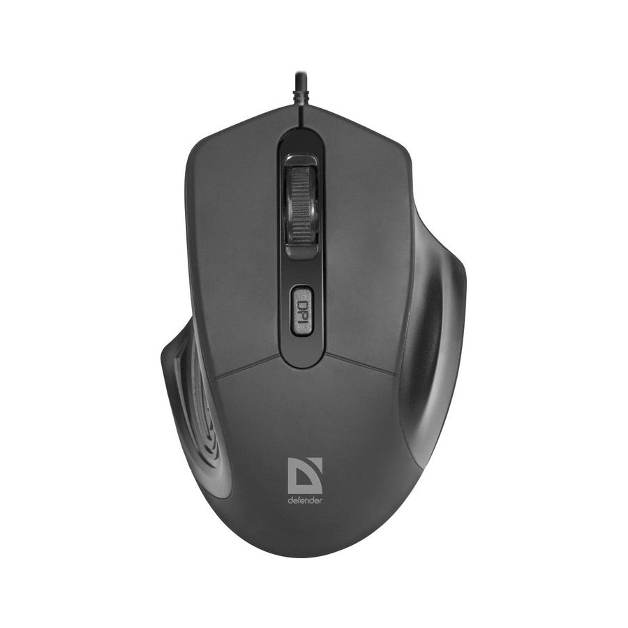 Ratón óptico defender datum mb-347 negro 1600 ppp 4p