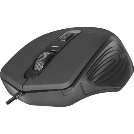 Ratón óptico defender datum mb-347 negro 1600 ppp 4p