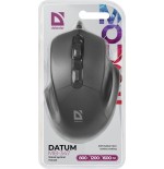 Ratón óptico defender datum mb-347 negro 1600 ppp 4p
