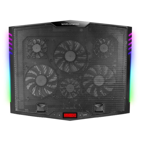 Soporte refrigerante mars gaming mnbc5 para portátiles hasta 17.3' iluminación led