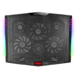 Soporte refrigerante mars gaming mnbc5 para portátiles hasta 17.3' iluminación led
