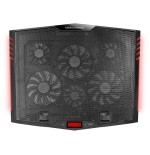 Soporte refrigerante mars gaming mnbc5 para portátiles hasta 17.3' iluminación led