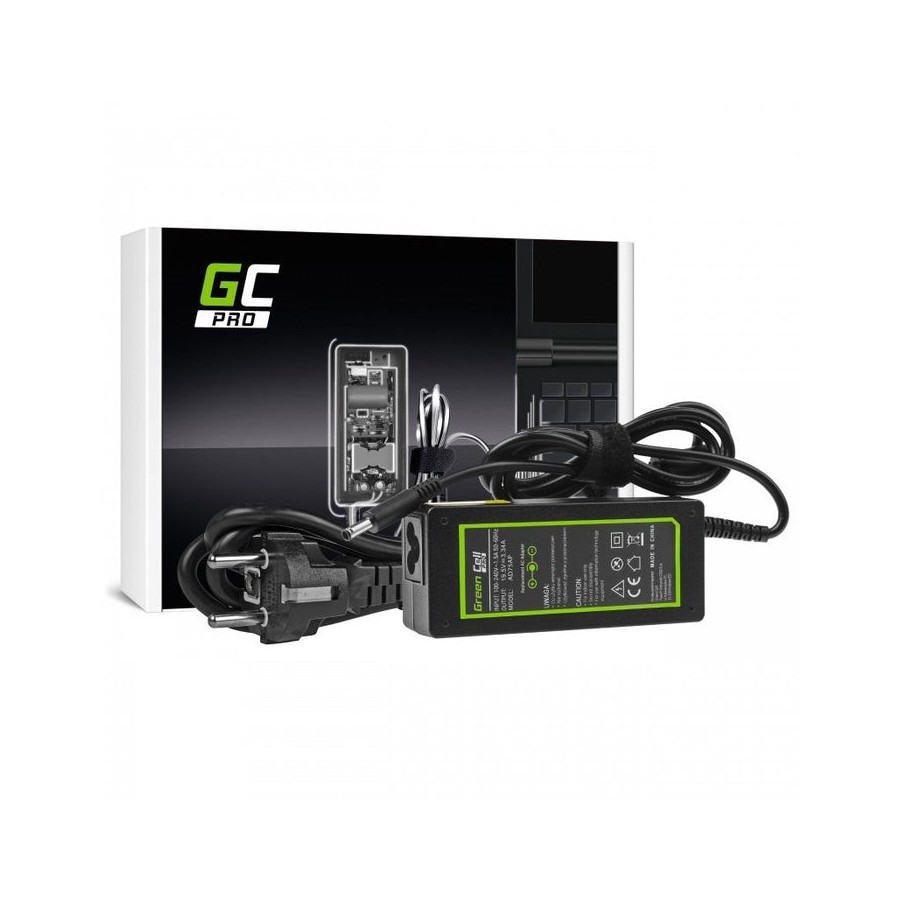 Cargador green cell pro 19.5v 3.34a 65w para dell inspiron 15 3543 3558 3559 5552 5558 5559 5568 17 5758 5759