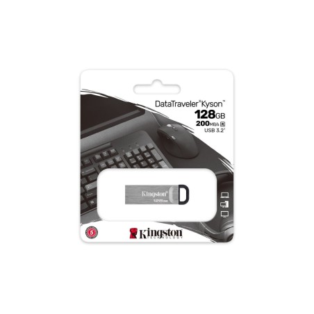 Pendrive kingston 128gb datatraveler kyson dtkn/128gb usb 3.2 gen1 plat