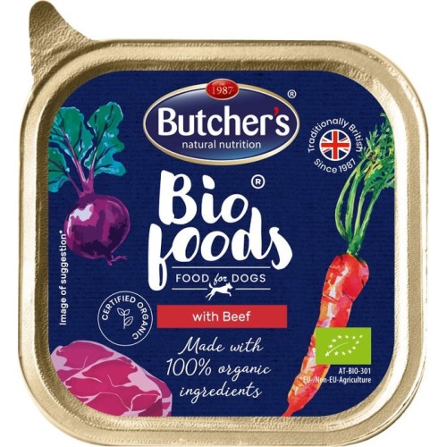 Butcher's bio foods - alimento con ternera para perros - 150g