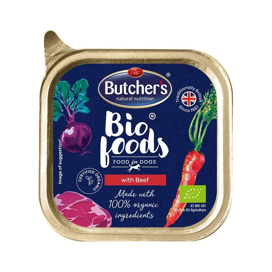 Butcher's bio foods - alimento con ternera para perros - 150g