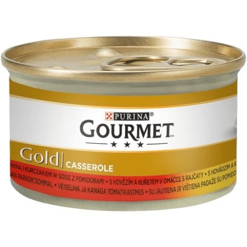 Gourmet gold - mezcla de ternera y pollo 85g
