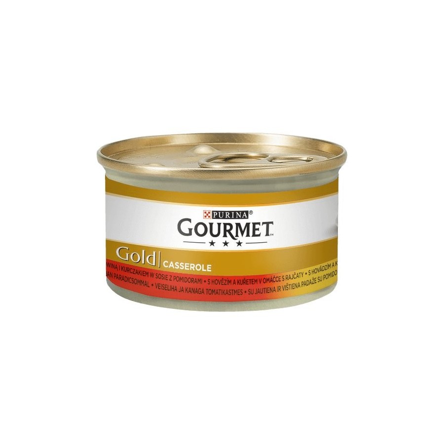 Gourmet gold - mezcla de ternera y pollo 85g