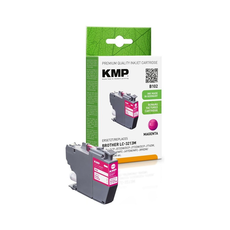 Kmp cartucho brother lc3213m magenta 400 s. b102 remanufact.