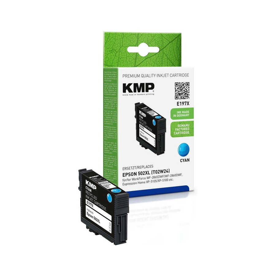 Kmp patrone epson 502xl cyan 470 s. e197x remanufacturado