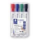 Staedtler rotulador pizarra blanca lumocolor punta redonda colores surtidos -estuche de 4u-