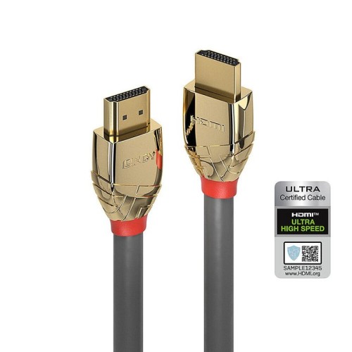 Cable hdmi lindy de ultra alta velocidad de 3 m, gold line
