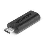 Adaptador lindy usb 2.0 tipo c a micro-b