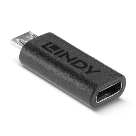 Adaptador lindy usb 2.0 tipo c a micro-b