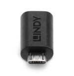 Adaptador lindy usb 2.0 tipo c a micro-b