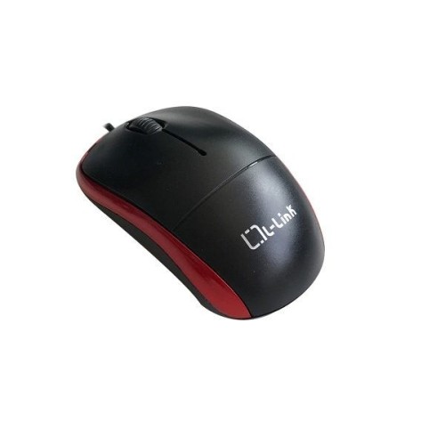 L-link raton usb optico negro/rojo ll-2080-r