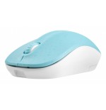 Natec toucan azul-blanco 1600dpi ratón inalámbrico nmy-1651