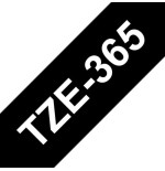 Brother tze365 cinta laminada generica de etiquetas - texto blanco sobre fondo negro - ancho 36mm x 8 metros