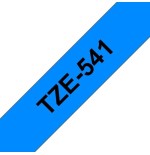 Brother tze541 cinta laminada generica de etiquetas - texto negro sobre fondo azul - ancho 18mm x 8 metros