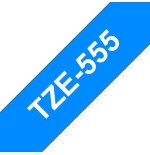 Brother tze555 cinta laminada generica de etiquetas - texto blanco sobre fondo azul - ancho 24mm x 8 metros