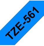 Brother tze561 cinta laminada generica de etiquetas - texto negro sobre fondo azul - ancho 36mm x 8 metros