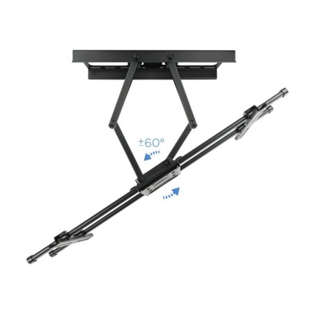 Tooq soporte de pared con doble brazo articulado para tv de 37"-90" - giratorio e inclinable - peso max 75kg - vesa