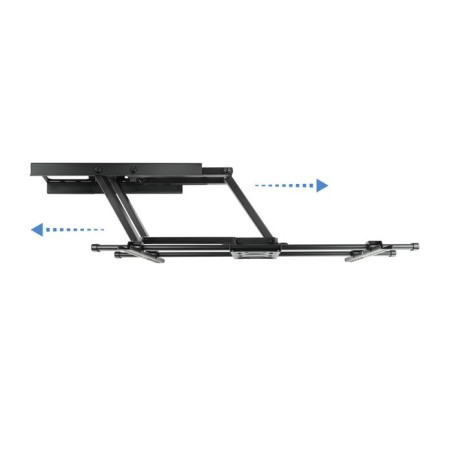Tooq soporte de pared con doble brazo articulado para tv de 37"-90" - giratorio e inclinable - peso max 75kg - vesa