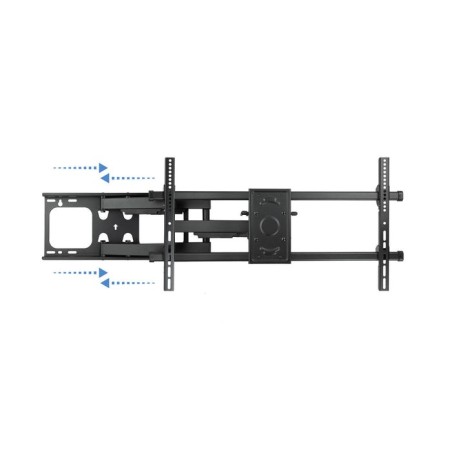 Tooq soporte de pared con doble brazo articulado para tv de 37"-90" - giratorio e inclinable - peso max 75kg - vesa