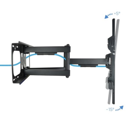 Tooq soporte de pared con doble brazo articulado para tv de 37"-90" - giratorio e inclinable - peso max 75kg - vesa