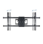 Tooq soporte de pared con doble brazo articulado para tv de 37"-90" - giratorio e inclinable - peso max 75kg - vesa