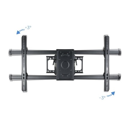 Tooq soporte de pared con doble brazo articulado para tv de 37"-90" - giratorio e inclinable - peso max 75kg - vesa