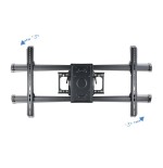 Tooq soporte de pared con doble brazo articulado para tv de 37"-90" - giratorio e inclinable - peso max 75kg - vesa