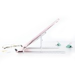 Tooq soporte para portatil hasta 15" - 7 niveles de altura - plegable - base antideslizante - peso max 5kg - plata