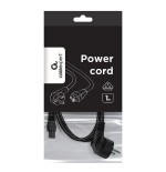 Gembird cable alimentacion  c5 (trebol)1 m negro